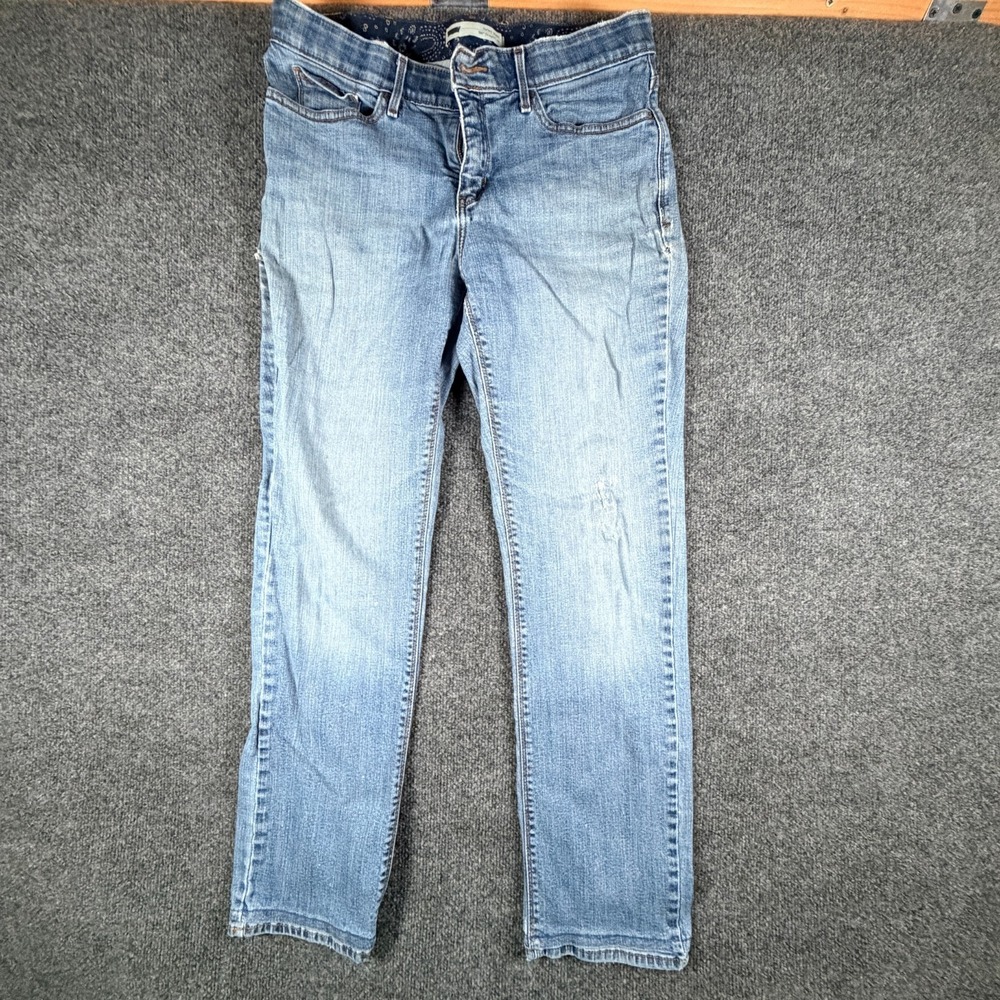 Levi's 525 Jeans Womens 33x29 Blue Light Wash Mid Rise Perfect‎ Waist Straight